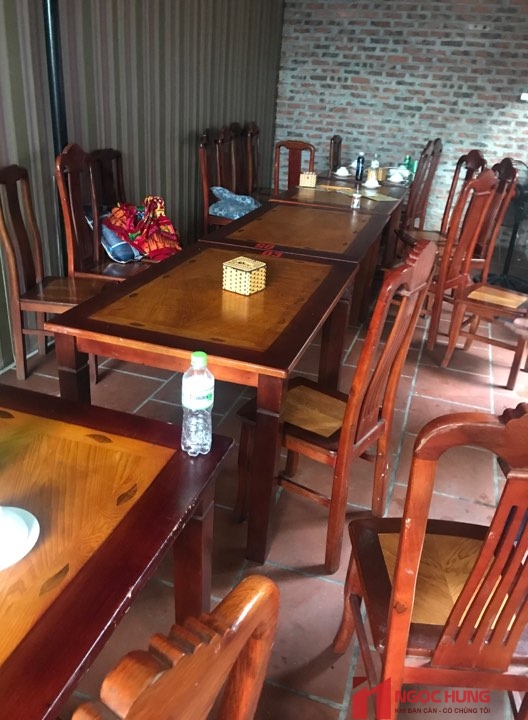 Hình ảnh thực tế bàn ghế cũ nhà hàng được thu mua 
